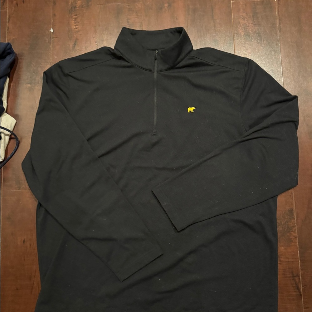 Black jack nicklaus Quarter-Zip Pullover with Yellow Logo